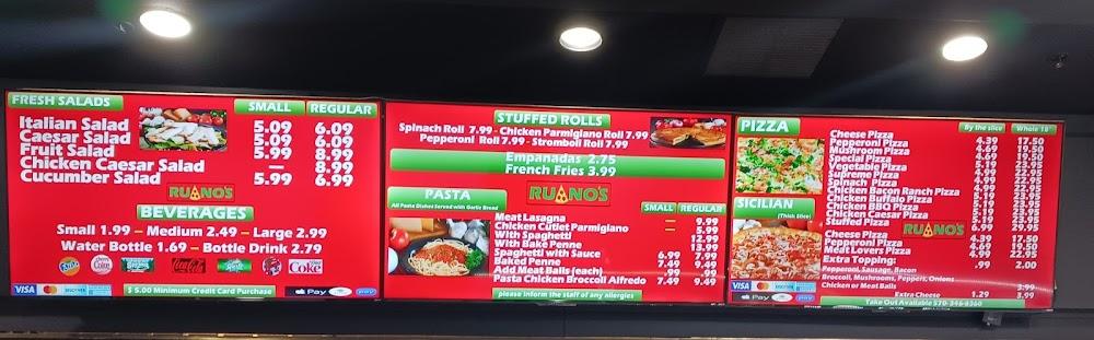 Ruano's Pizza & Pasta Menu image 1